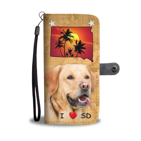 Cute Labrador Retriever Print Wallet Case-Free Shipping-SD State