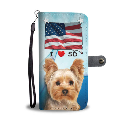 Yorkshire Terrier Print Wallet Case-Free Shipping-SD State