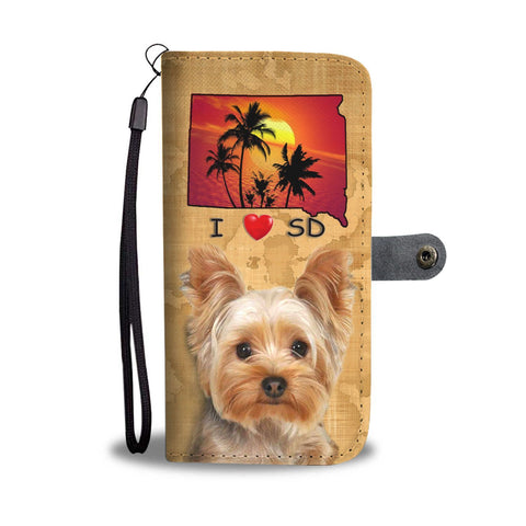 Lovely Yorkshire Terrier Print Wallet Case-Free Shipping-SD State