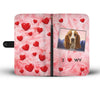 Lovely Basset Hound Print Wallet Case-Free Shipping-WY State