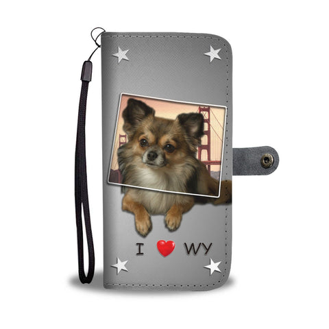 Lovely Chihuahua Print Wallet Case-Free Shipping-WY State