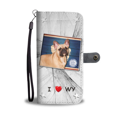 French Bulldog Print Wallet Case-Free Shipping-WY State