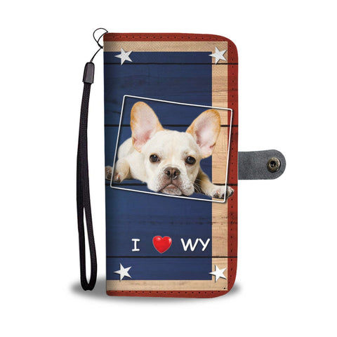 Amazing French Bulldog Print Wallet Case-Free Shipping-WY State
