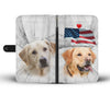 Cute Labrador Retriever Print Wallet Case-Free Shipping-NE State