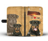 Lovely Rottweiler Dog Print Wallet Case-Free Shipping-NE States