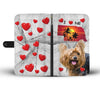 Cute Yorkshire Terrier Print Wallet Case-Free Shipping-NE State