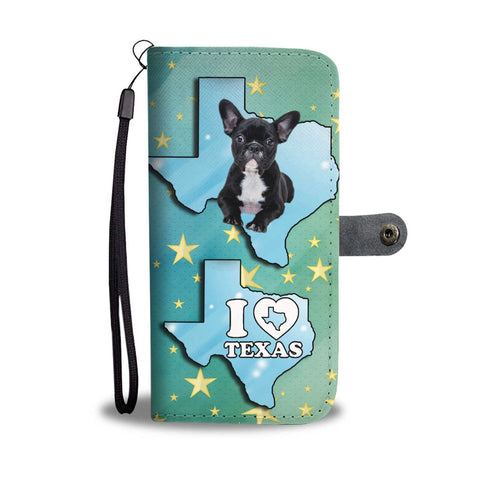 Lovely French Bulldog Print Wallet Case-Free Shipping-TX State