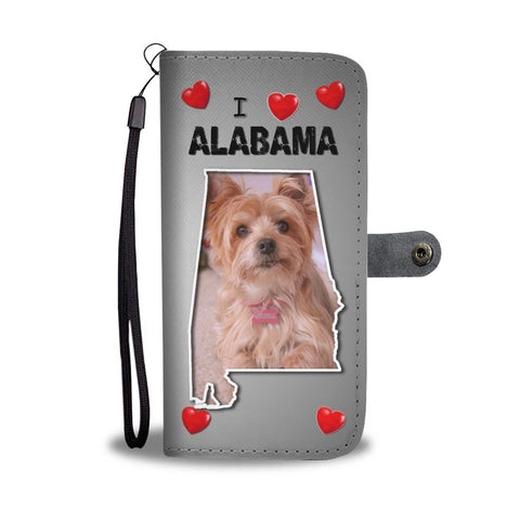 Yorkshire Terrier Print Wallet Case-Free Shipping-AL State