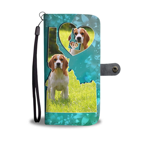 Cute Beagle Print Wallet Case-Free Shipping-ID State