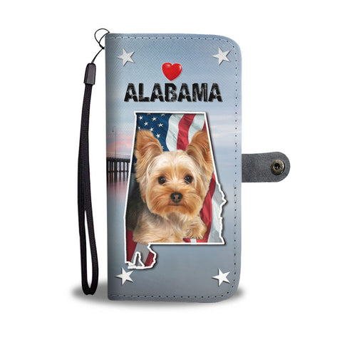 Cute Yorkshire Terrier Print Wallet Case-Free Shipping-AL State