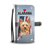 Cute Yorkshire Terrier Print Wallet Case-Free Shipping-AL State