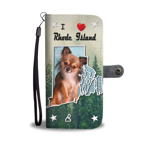 Lovely Chihuahua Print Wallet Case-Free Shipping-RI State