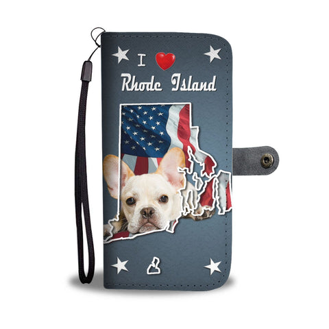 Lovely French Bulldog Print Wallet Case-Free Shipping-RI State