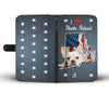 Lovely French Bulldog Print Wallet Case-Free Shipping-RI State