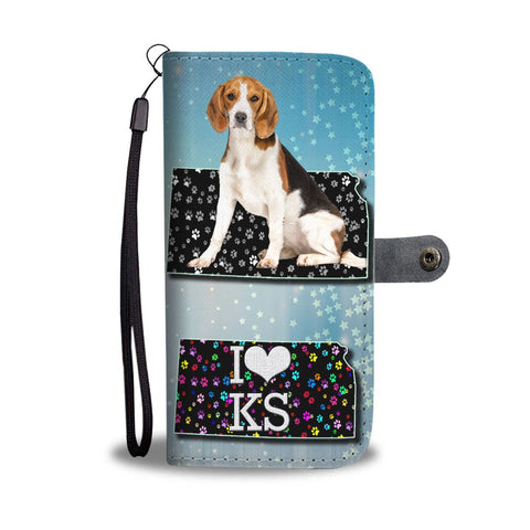 Beagle On Paws Print Wallet Case-Free Shipping-KS State
