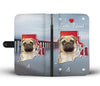 Lovely Pug Dog Print Wallet Case-Free Shipping-RI State