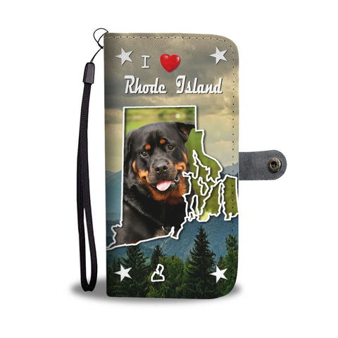 Rottweiler Dog Print Wallet Case-Free Shipping-RI States
