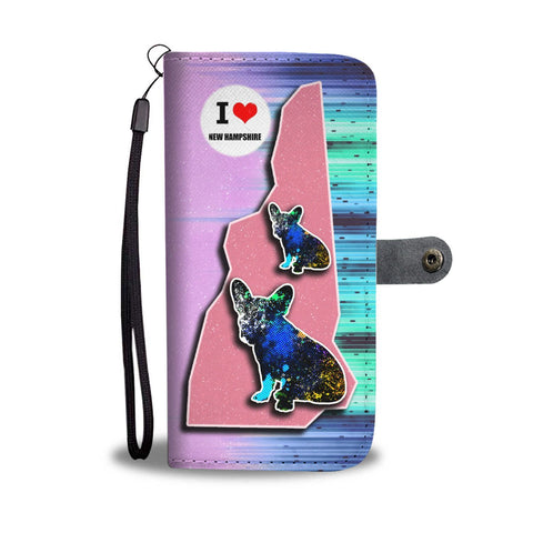 French Bulldog Art Print Wallet Case-Free Shipping-NH State