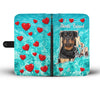 Cute Rottweiler Dog Print Wallet Case-Free Shipping-RI States