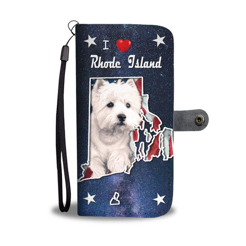 Lovely Westie Print Wallet Case-Free Shipping-RI State
