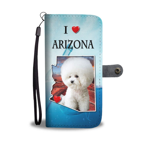 Lovely Bichon Frise Print Wallet Case-Free Shipping-AZ State