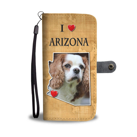 Lovely Cavalier King Charles Spaniel Print Wallet Case-Free Shipping-AZ State