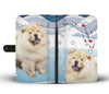 Cute Chow Chow Dog Print Wallet Case-Free Shipping-FL State