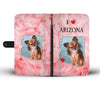 Lovely Chihuahua Print Wallet Case-Free Shipping-AZ State