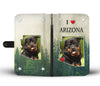 Cute Rottweiler Print Wallet Case-Free Shipping-AZ State