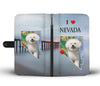 Lovely Bichon Frise Print Wallet Case-Free Shipping-NV State