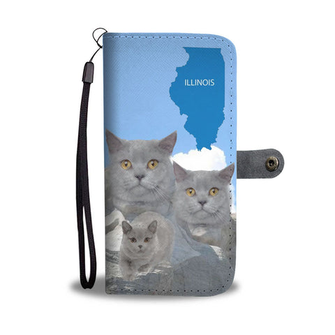 Amazing British Shorthair Cat Print Wallet Case-Free Shipping-IL State