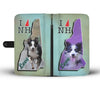 Border Collie Dog Print Wallet Case-Free Shipping-NH State