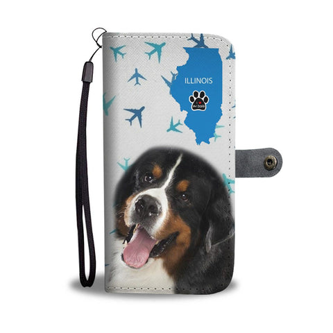 Bernese Mountain Dog Print Wallet Case-Free Shipping-IL State