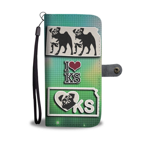 Pug Dog Art Print Wallet Case-Free Shipping-KS State