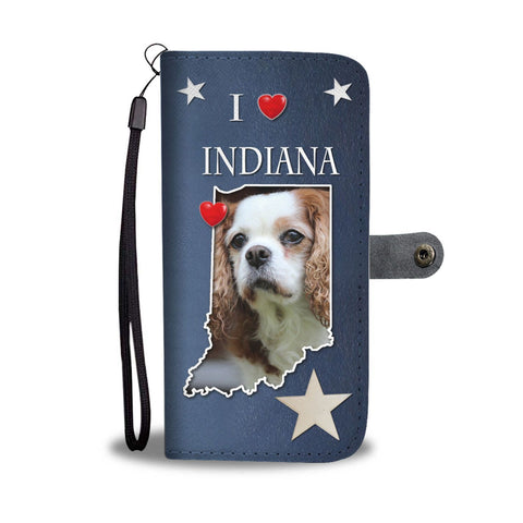 Cute Cavalier King Charles Spaniel Print Wallet Case-Free Shipping-IN State