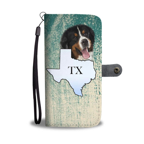 Bernese Mountain Dog Print Wallet Case-Free Shipping-TX State