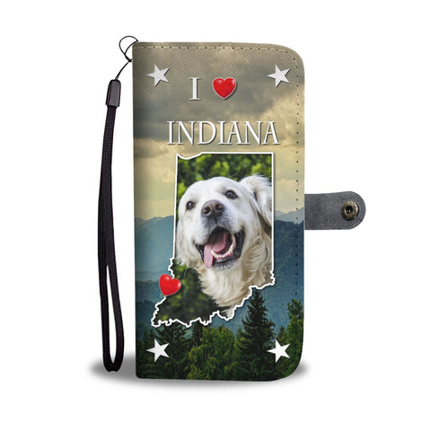 Cute Golden Retriever Print Wallet Case-Free Shipping-IN States