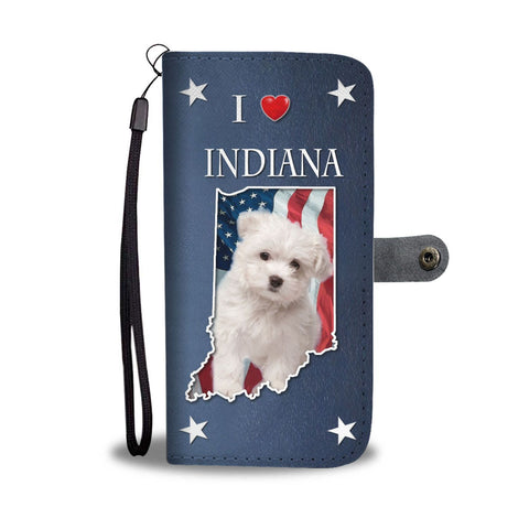 Lovely Maltese Dog Print Wallet Case-Free Shipping-IN State