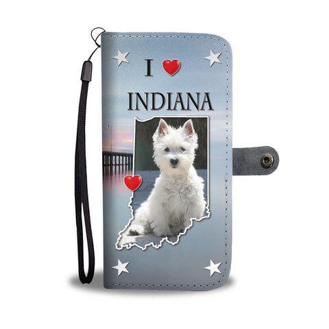 Lovely Westie Dog Print Wallet Case-Free Shipping-IN State
