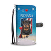 Lovely Rottweiler Dog Print Wallet Case-Free Shipping-IN State