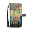 Maine Coon Cat Print Wallet Case-Free Shipping-IN State