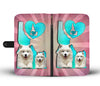 Cute Samoyed Dog Print Wallet Case-Free Shipping-ID State
