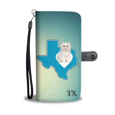 Exotic Shorthair Cat Print Wallet Case-Free Shipping-TX State