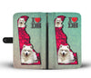 Cute Samoyed Dog Print Wallet Case-Free Shipping-DE State