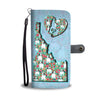 French Bulldog Floral Print Wallet Case-Free Shipping-ID State