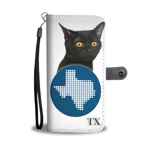 Bombay cat Print Wallet Case-Free Shipping-TX State