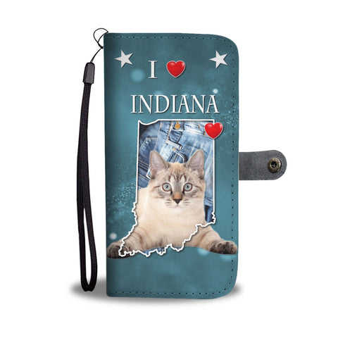 American Bobtail Cat Print Wallet Case-Free Shipping-IN State