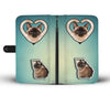 Siamese Cat Print Wallet Case-Free Shipping-GA State