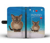 Burmese Cat Print Wallet Case-Free Shipping-IN State
