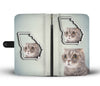 Scottish Fold Cat Print Wallet Case-Free Shipping-GA State